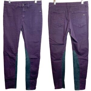 Rag & Bone Lambskin Leather Panel Skinny Jean Size 30